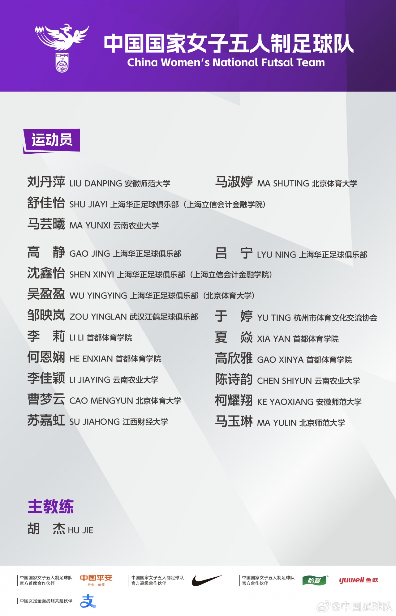 中国女子五人制足球队,10月26日-11月11日进行第五期集训 中国女子五人制足球队,10月26日-11月11日进行第五期集训